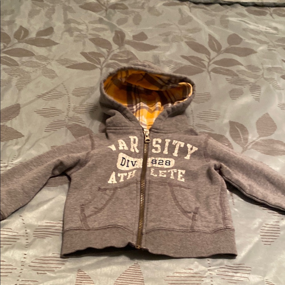 Gray Varsity Kids Hoodie